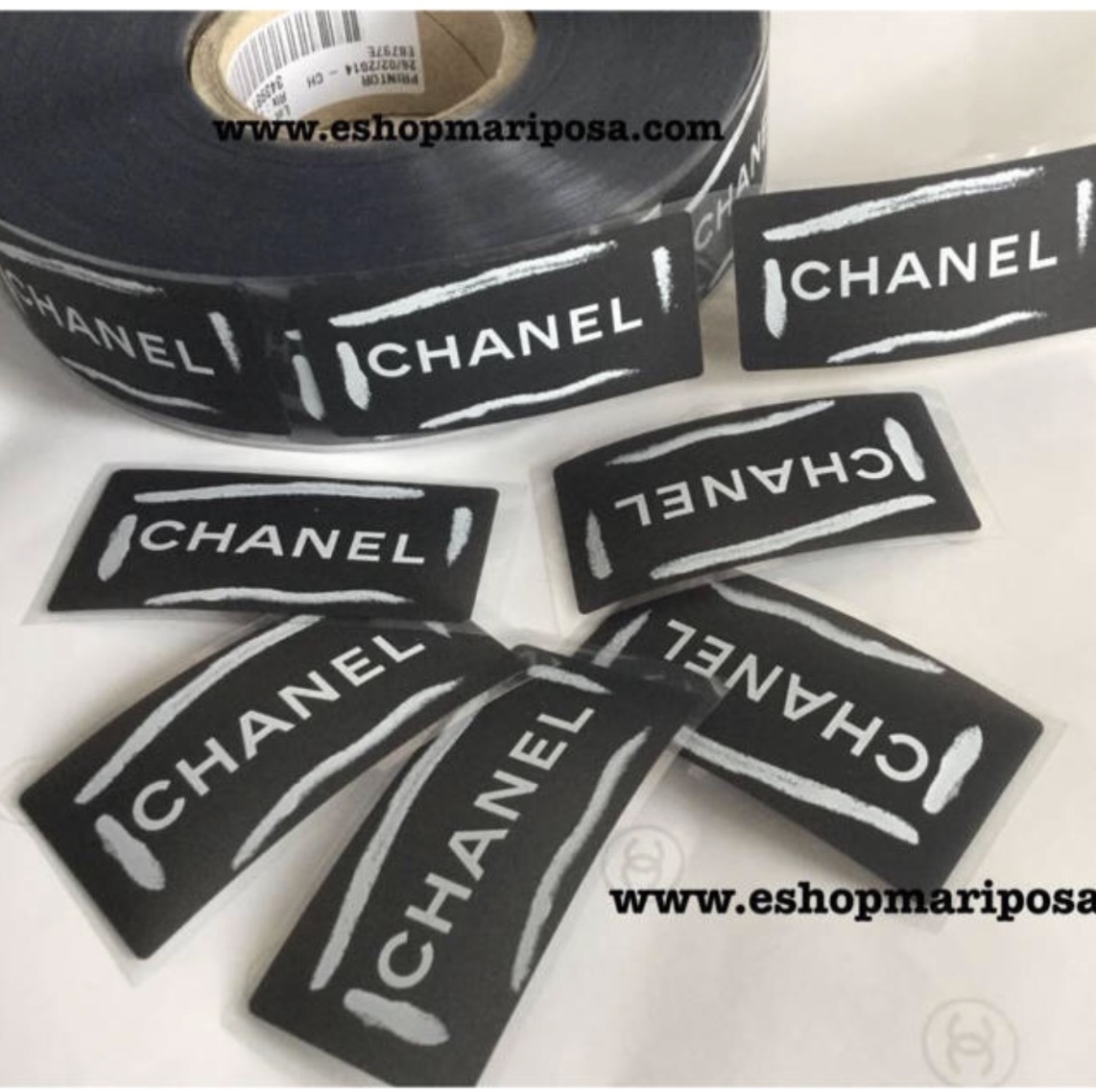 CHANEL シャネル 上質ロゴシール 2種 10枚 クリア & 黒色 x CHANEL シャネル 上質ロゴシール 2種 10枚 クリア & 黒色 x