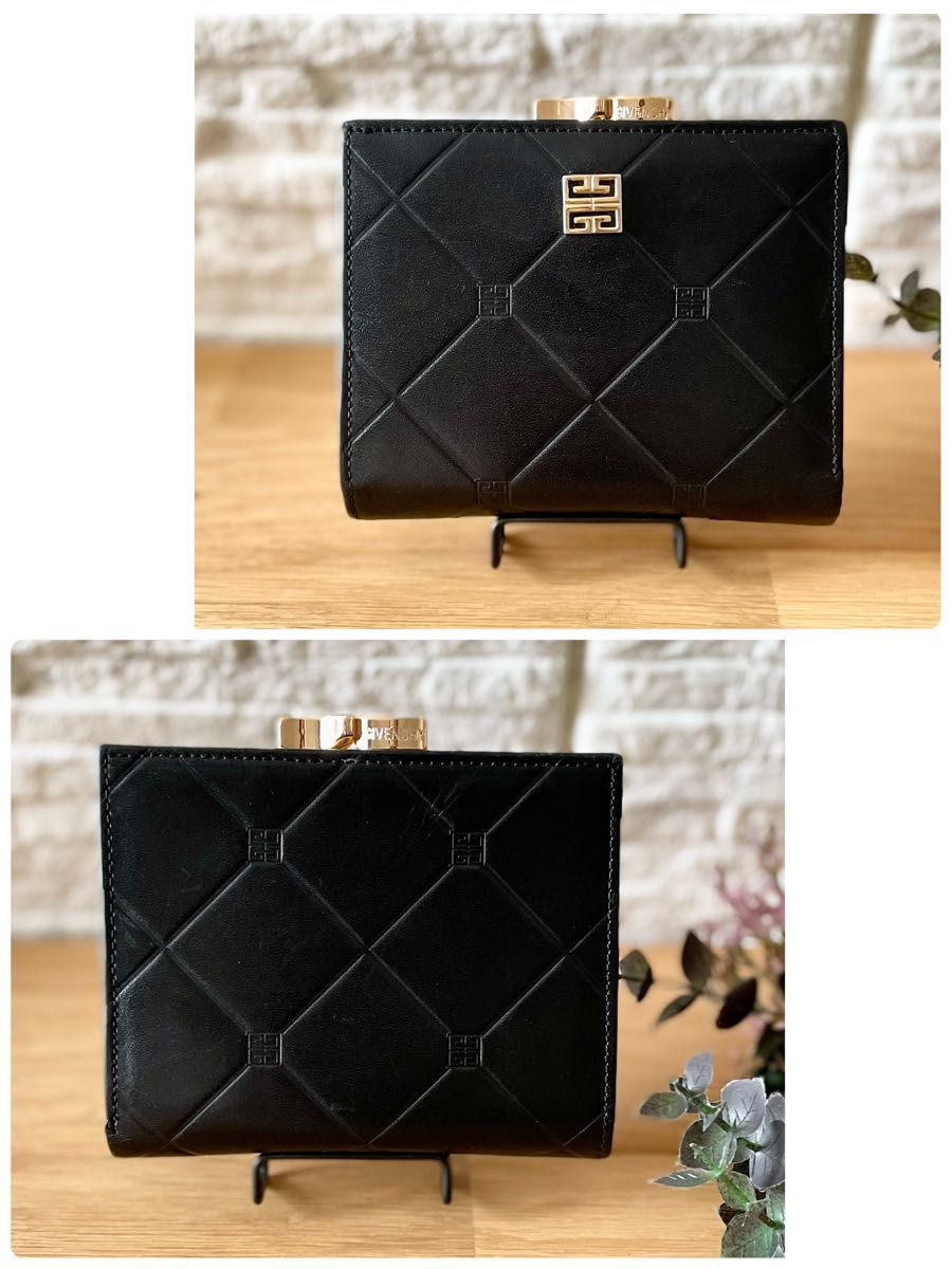 美品希少】GIVENCHY ジバンシー ヴィンテージ折り財布 がま口 美品希少】GIVENCHY ジバンシー ヴィンテージ折り財布 がま口