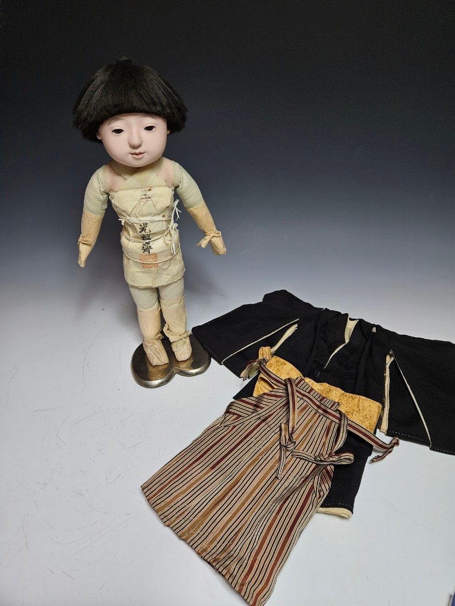 古い市松人形 光龍斎 瀧澤 可愛らしい 市松人形男の子 市松人形 日本
