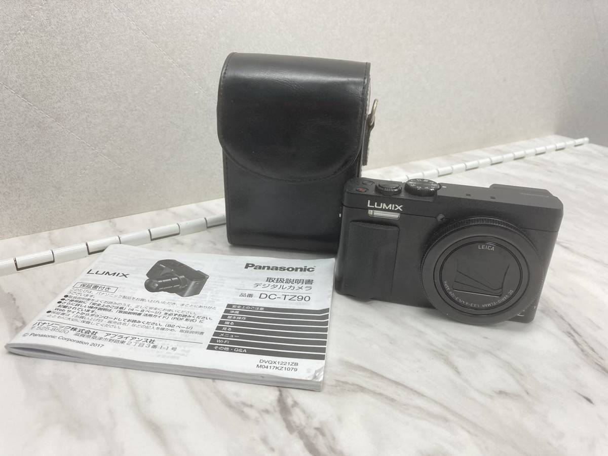 F6171 Panasonic デジタルカメラ LUMIX DC-TZ90 ブラック