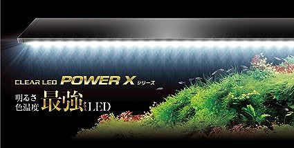 未使用●GEX●《1種1品》●クリアLED●【POWER-X】●【4050】●白1色●薄型LED●幅45～50cm水槽用●ブラックボディ●水槽専用照明器具_●メーカー画像