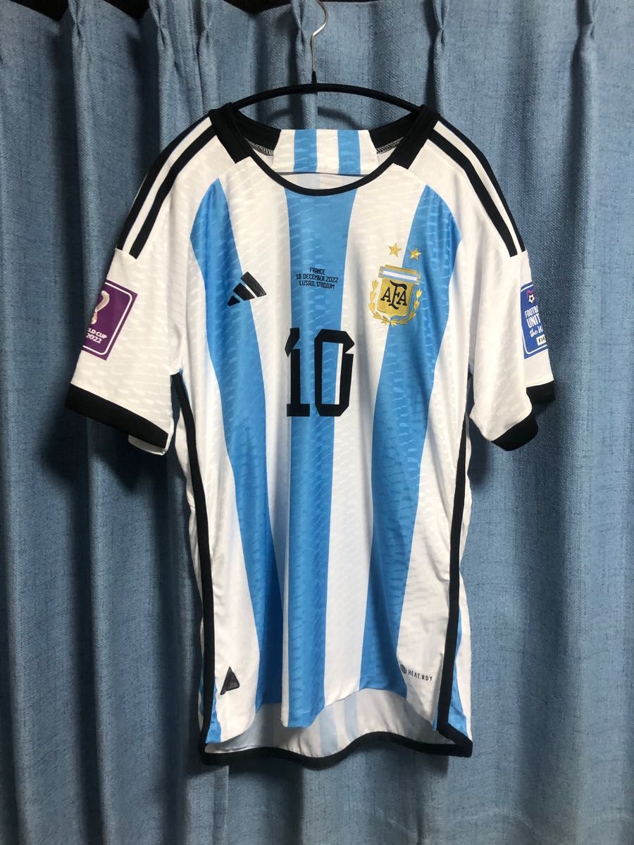 [新品未使用]メッシ アルゼンチン代表 ユニフォーム 2022 W杯 決勝 フランス戦仕様
