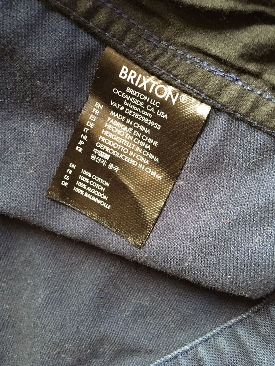 BRIXTON ブリクストン《スウィングトップ 》cotton ネイビー size(M) ワークジャケット 一枚仕立て ブルゾン _画像6