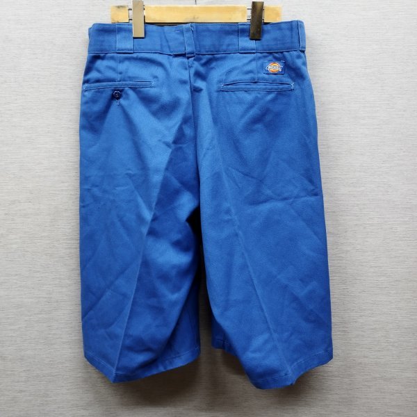 J522 Dickies ハーフ パンツ ブルー チノ ツイル アメリカ USA リサイジング仕様 ワーク ストリート スケーター フェス ディッキーズ_画像5