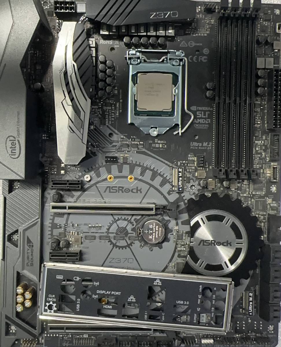 中古 良品マザーボード+CPUセット　Corei7-8700K　+　Asrock－Z370-Taichi　　動作確認済_画像1