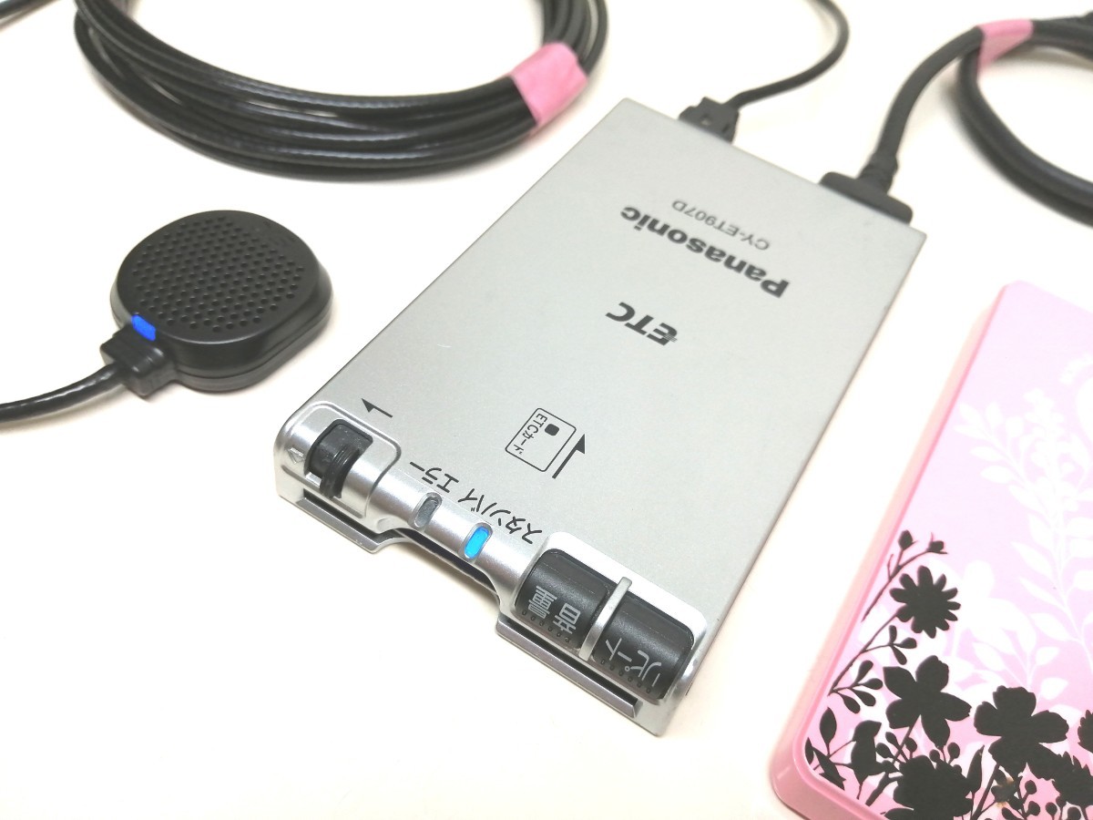 ☆軽自動車登録☆ Panasonic CY-ET907D USB電源仕様 ETC車載器 バイク 音声案内_画像3