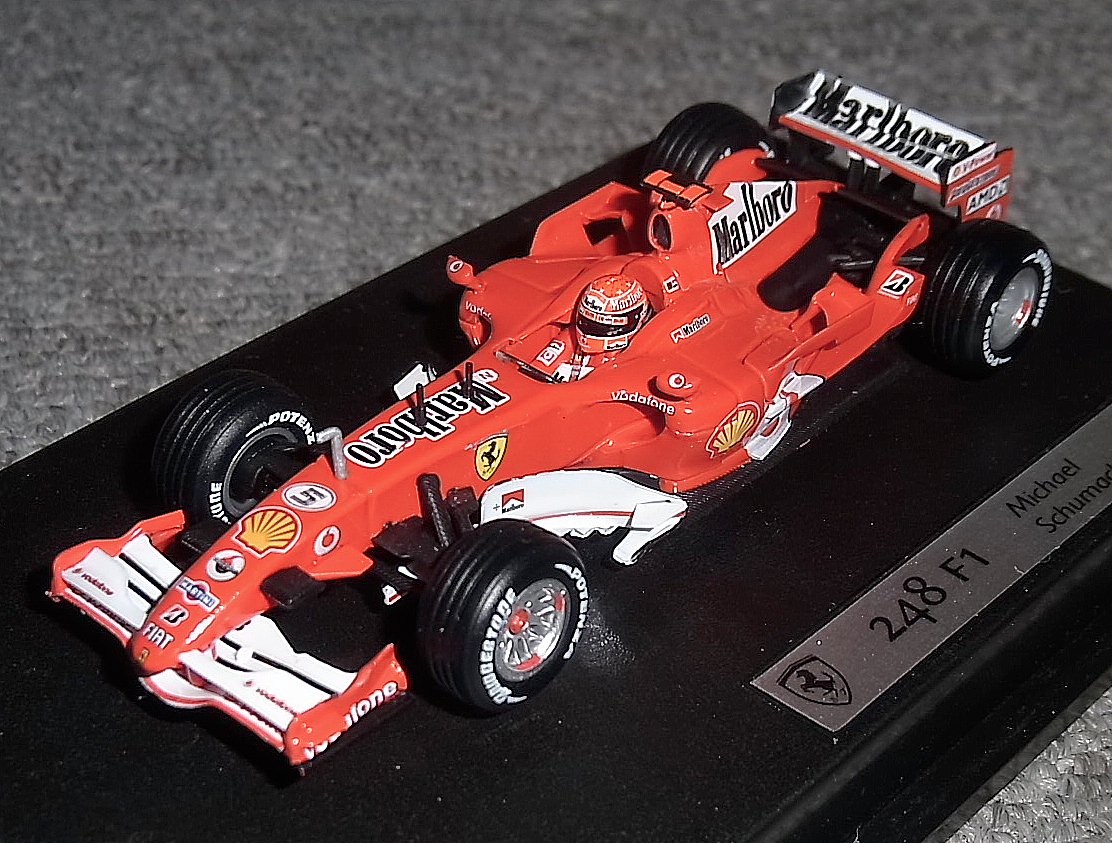 タバコ仕様 マテル 1/43 フェラーリ 248 F1 シューマッハ 2006 FERRARI HotWheels 248F1の画像3