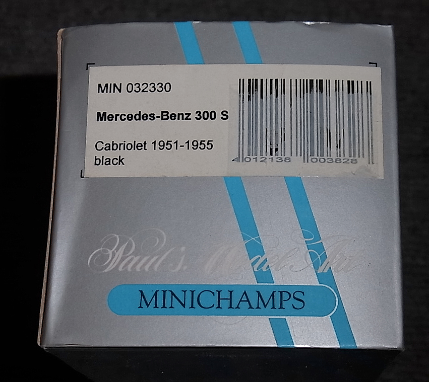 1/43メルセデス ベンツ 300S ブラック カブリオレ 1951-1955 MERCEDES
