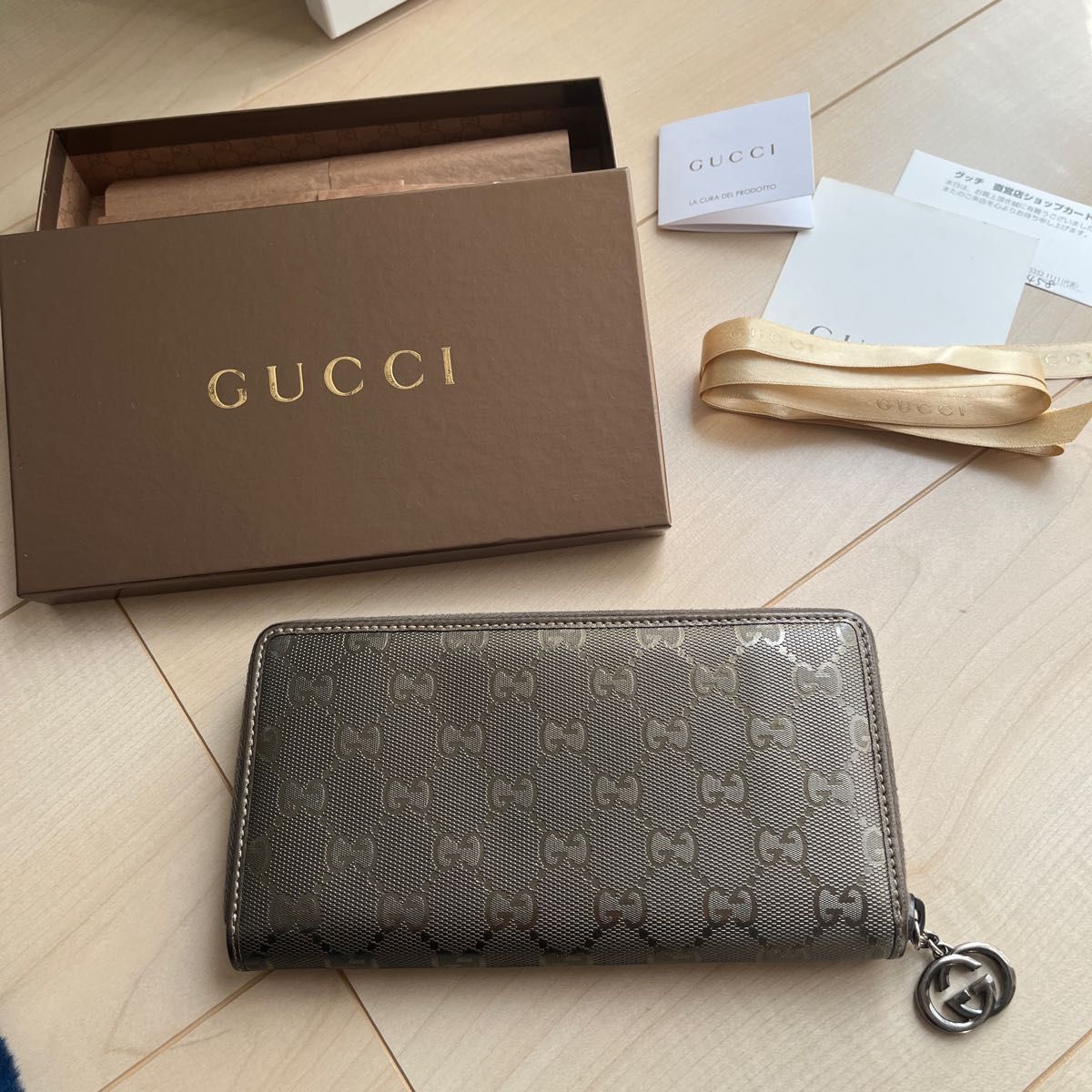 極美品 GUCCI長財布 ラウンドファスナー｜PayPayフリマ