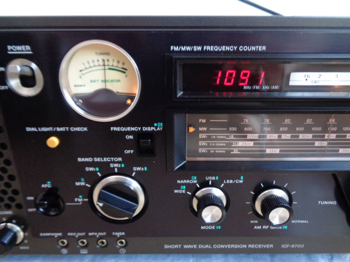 SONY ソニー　ICF6700　5バンドラジオ（FM/MW/SW1～3）美品整備作動品_画像4