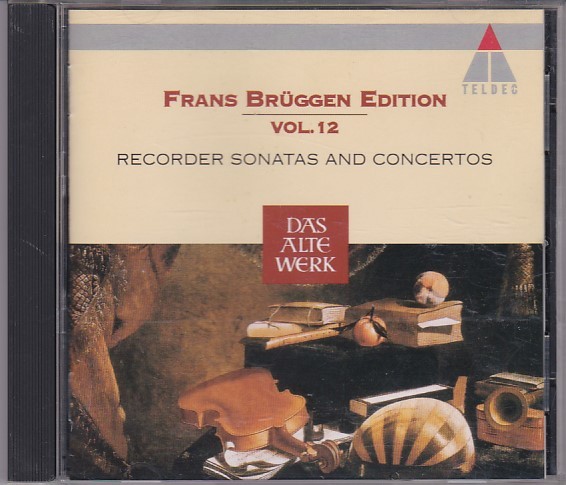 ★CD TELDEC リコーダー:ソナタ&協奏曲集 *フランス・ブリュッヘン(Frans Bruggen)_画像1