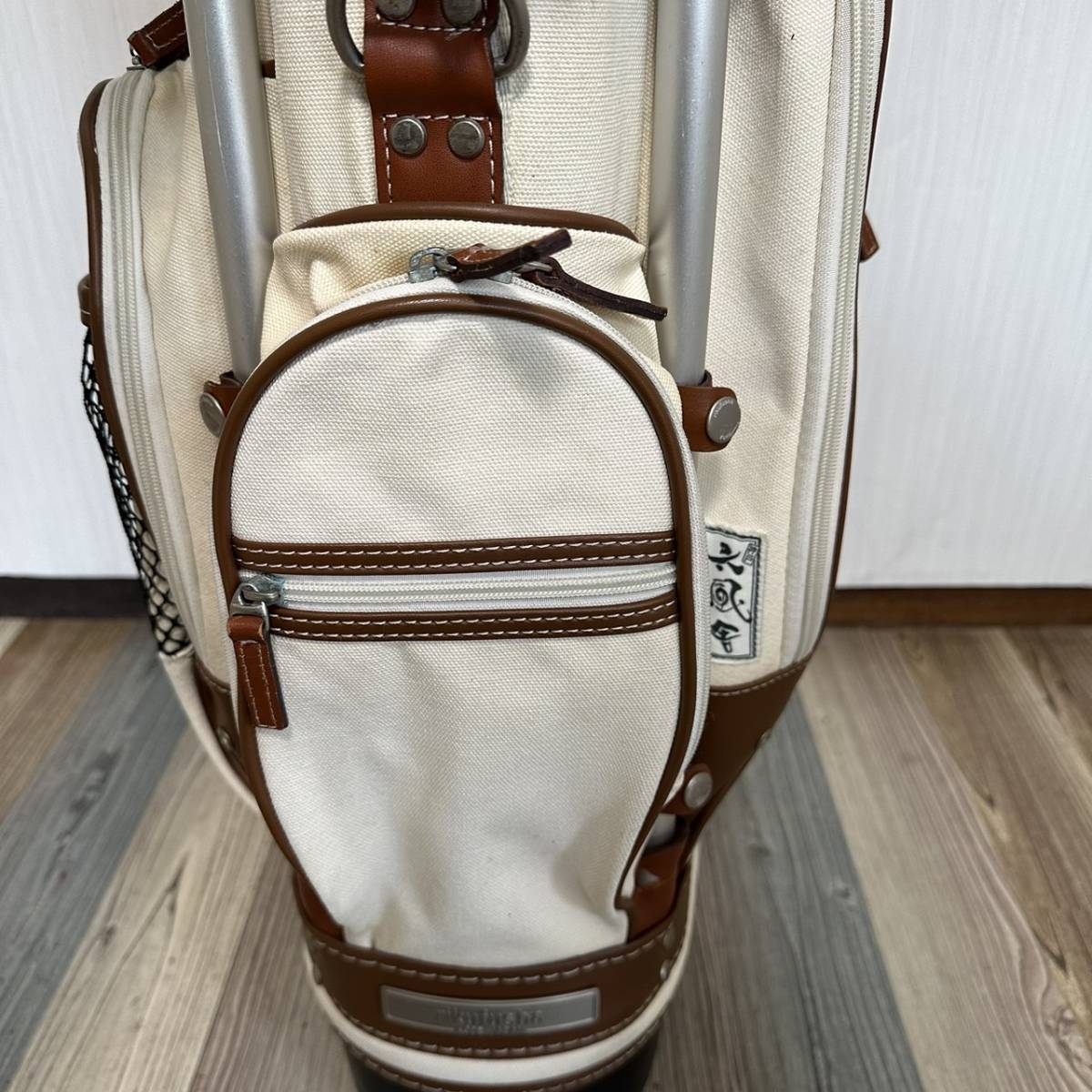 神戸 六風舎 帆布 スタンド式 キャディバッグ 管理番号O-855 神戸 六風舎 帆布 スタンド式 キャディバッグ 管理番号O-855