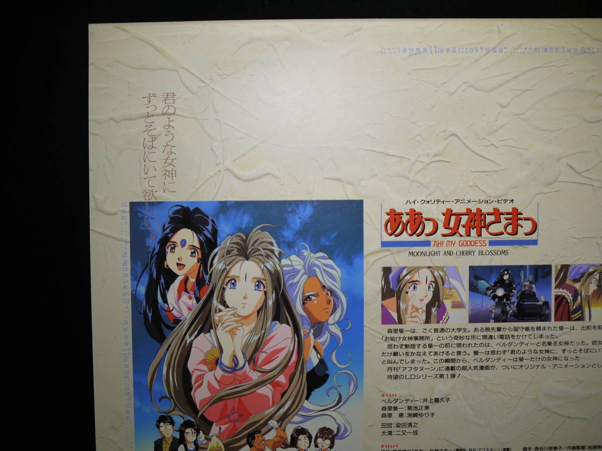  Aa Megami-sama Vol1 AH MY GODDESS LASER appendix attaching MOONLIGHT AND CHERRY BLOSSOMS LASER DISC LD laser disk wistaria island .. anime 