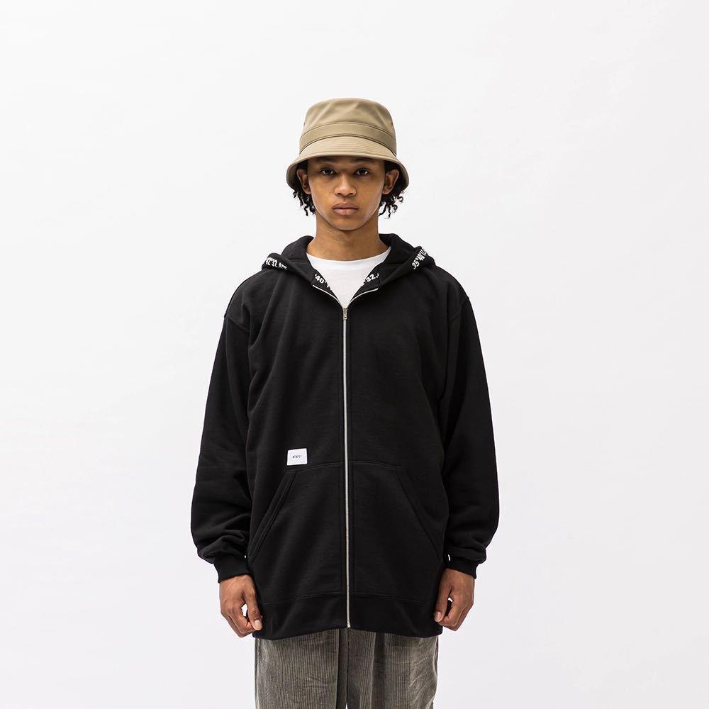 【送料無料・新品・完売品】WTAPS X3.0 / ZIP HOODY / CTPL / BLACK ダブルタップス 222ATDT-CSM18 crossbone クロスボーン 骨 パーカー_画像4