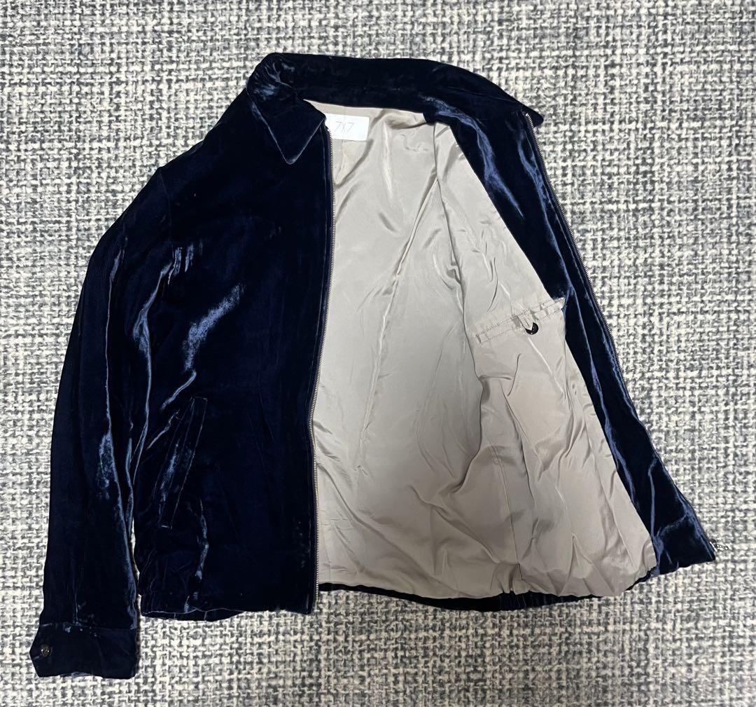 【送料無料・希少品】7×7 SEVEN BY SEVEN 16AW VELVET JACKET サイズ2　セブンバイセブン　ベロアジャケット　ベトジャン_画像4