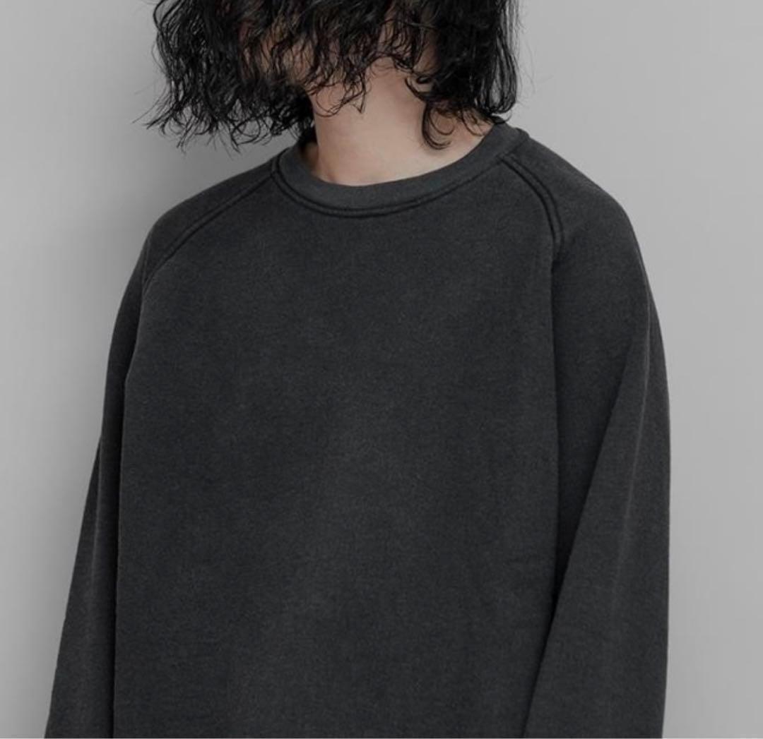 COMOLI 22AW コットン 吊裏毛 クルーネック XL コモリ フェード COMOLI 22AW コットン 吊裏毛 クルーネック XL コモリ フェード