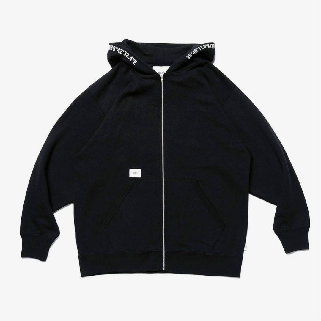 【送料無料・新品・完売品】WTAPS X3.0 / ZIP HOODY / CTPL / BLACK ダブルタップス 222ATDT-CSM18 crossbone クロスボーン 骨 パーカー_画像2