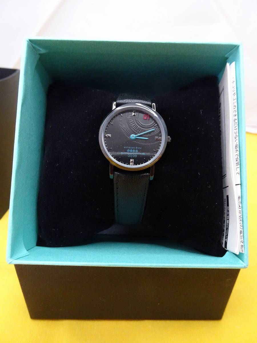 [ new goods unused ]SuperGroupies limited goods Hatsune Miku model wristwatch ( lady's size )