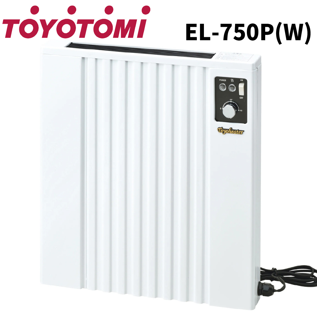 TOYOTOMI トヨトミ 壁掛け電気パネルヒーター EL-750P(W) 電気ヒーター トイレや脱衣所などでのヒートショック対策に_画像1