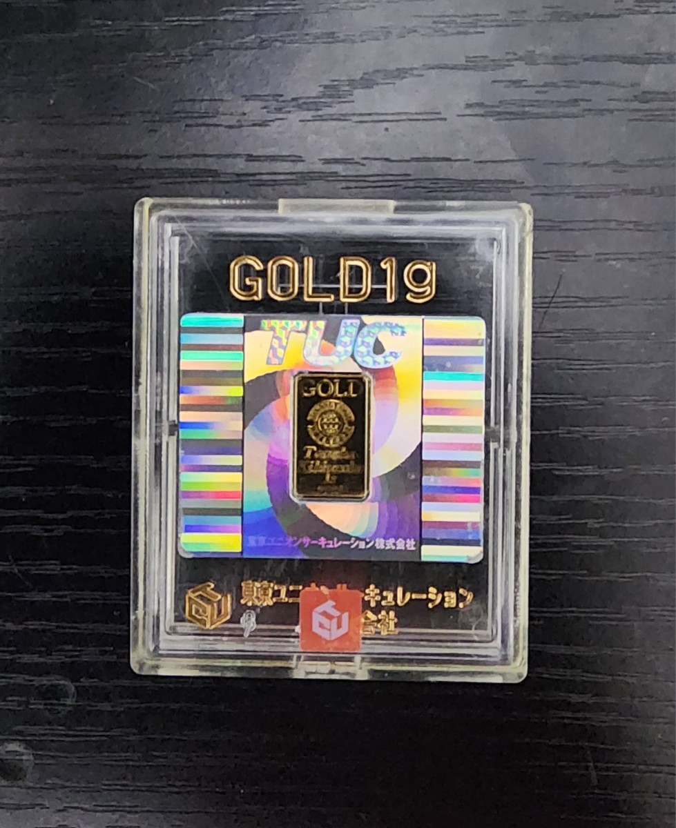 NEW】インゴッド 1G 東京ユニオンサーキュレーション 田中貴金属 24K