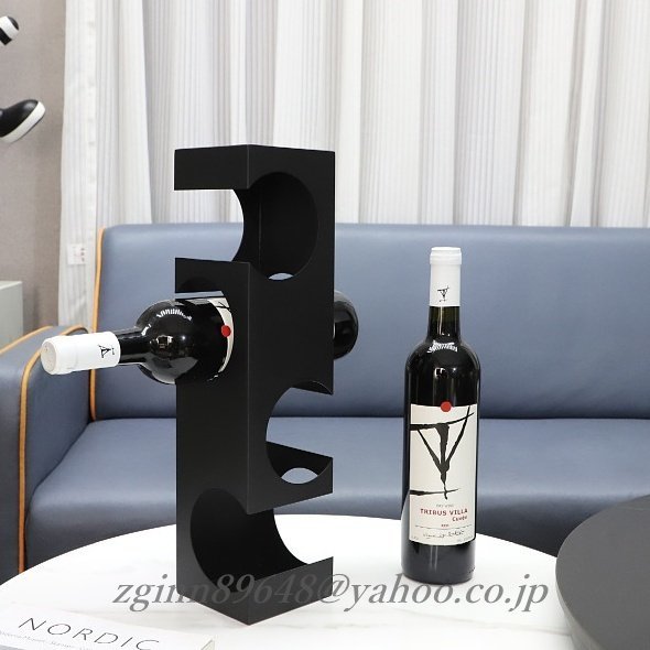  modern . simple klieitib.. what ... made of metal. wine rack wine holder Gold black gold black two color development 4ps.@ storage 