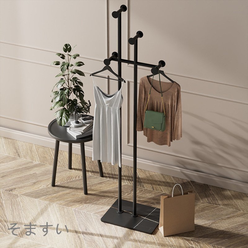  coat hanger hanger rack Western-style clothes .. hat .. pipe hanger clothes storage slim width 40 stylish simple white gold black 