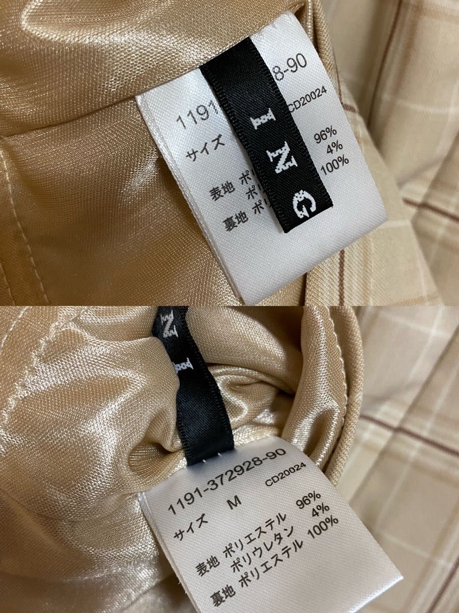 INGNI（イング）チェック切替いろいろボタン台形／スカート【Mサイズ】