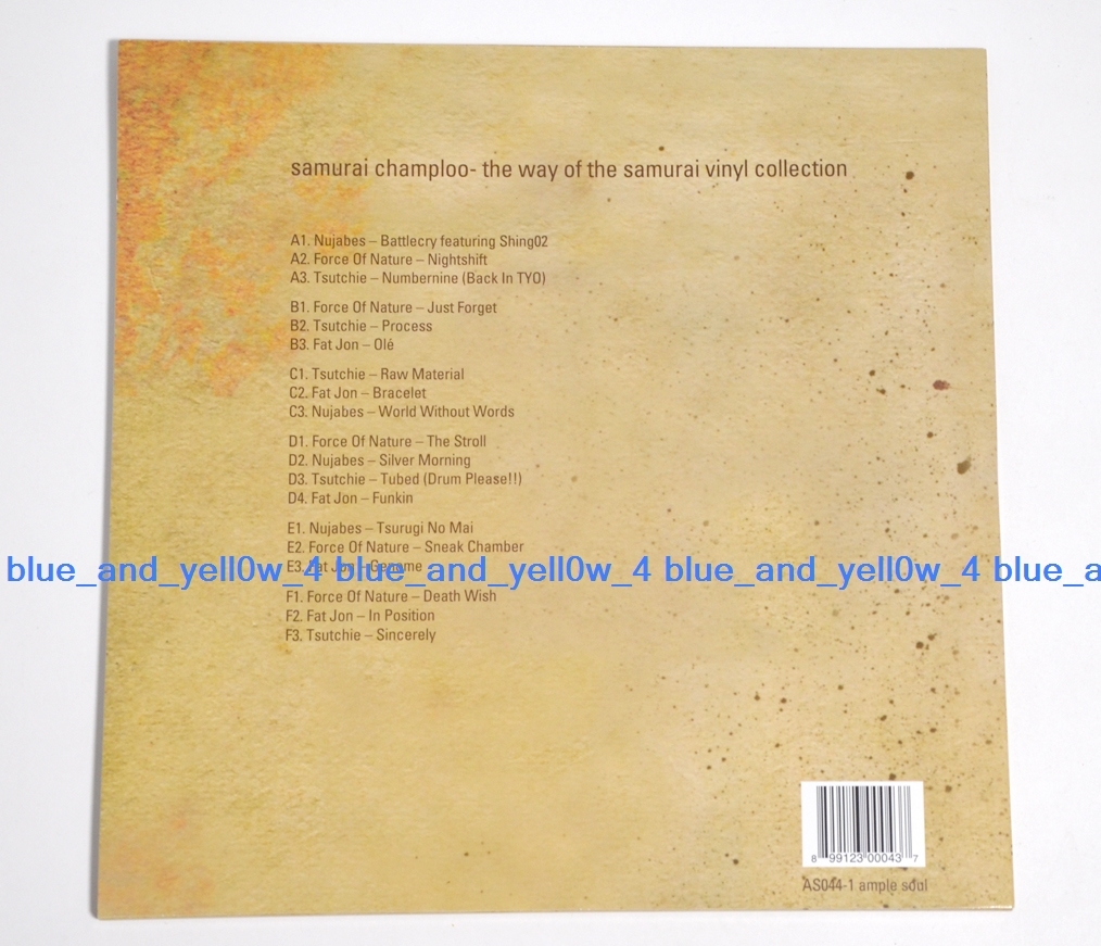 ■レア盤 新品 SAMURAI CHAMPLOO - THE WAY OF THE SAMURAI COLLECTION 3LP Vinyl NUJABES SHING02 サムライチャンプルー レコード_画像2