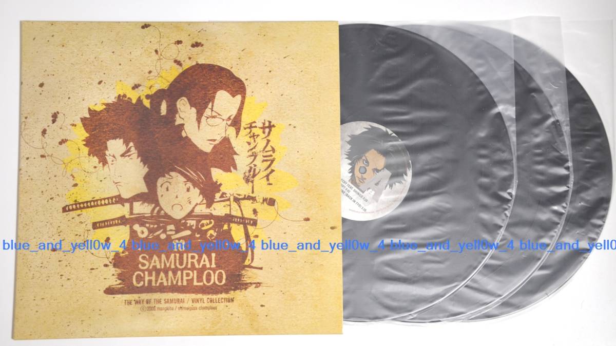 ■レア盤 新品 SAMURAI CHAMPLOO - THE WAY OF THE SAMURAI COLLECTION 3LP Vinyl NUJABES SHING02 サムライチャンプルー レコード_画像1