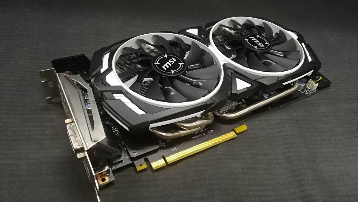 ○【良品♪】MSI GeForce GTX 1070 Ti ARMOR 8G GDDR5 グラフィック