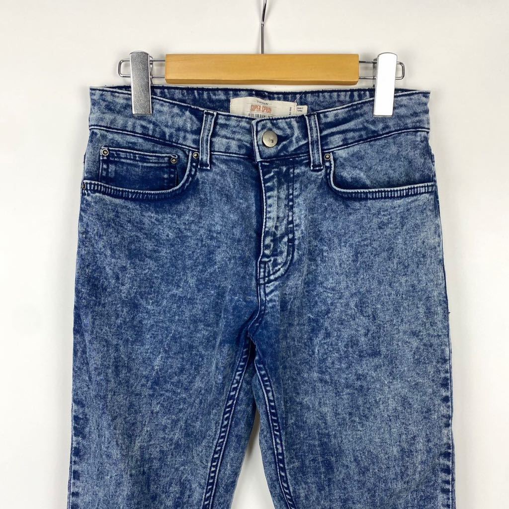 TOPMAN SUPER SPRAY US32 メンズ トップマン スーパースキニー パンツ ボトムス デニム ストレッチ素材_画像2