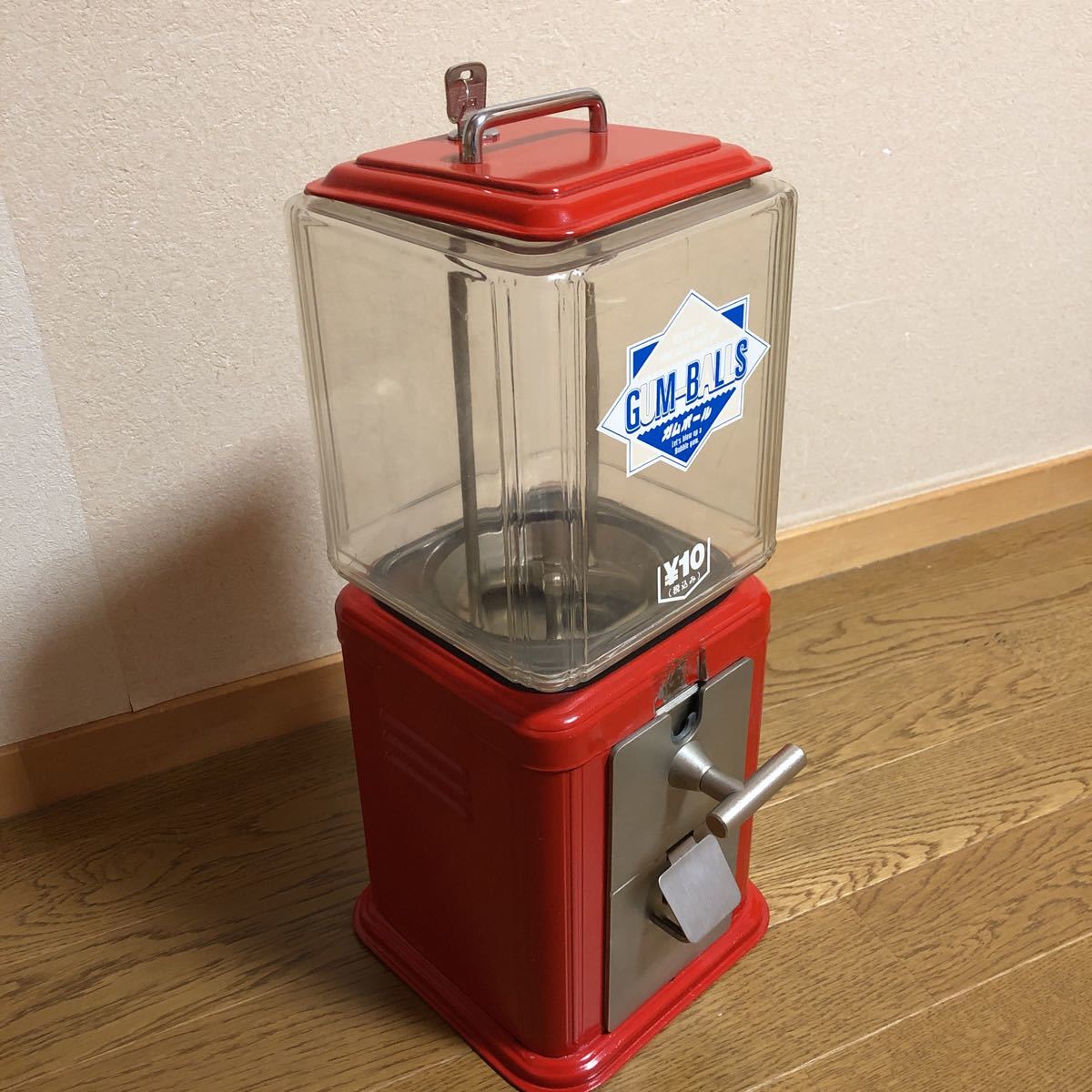 10円硬貨用ガチャマシン 10円専用 ガムボールマシーン 10円硬貨用ガチャマシン 10円専用 ガムボールマシーン