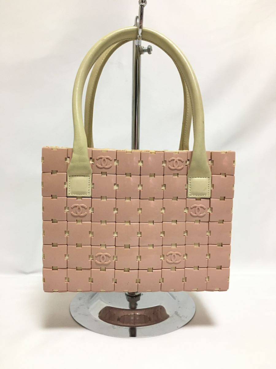 希少】 シャネル パズル プラスチック ココマーク ハンドバッグ トート