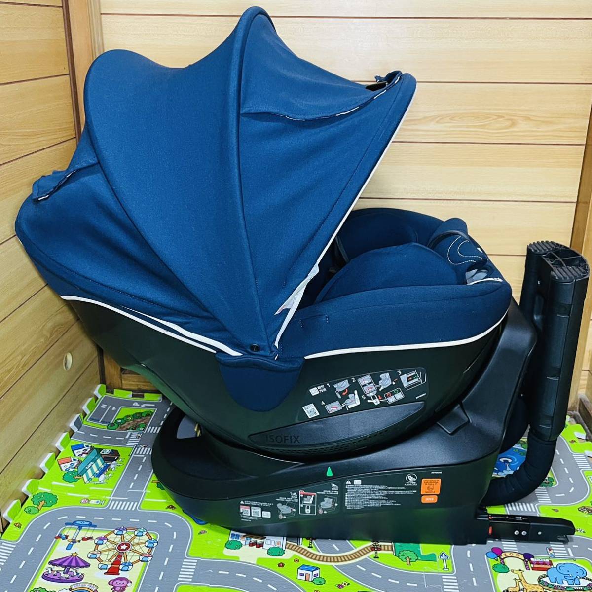 付属品完備 エールベベ クルット 3i グランス ISOFIX