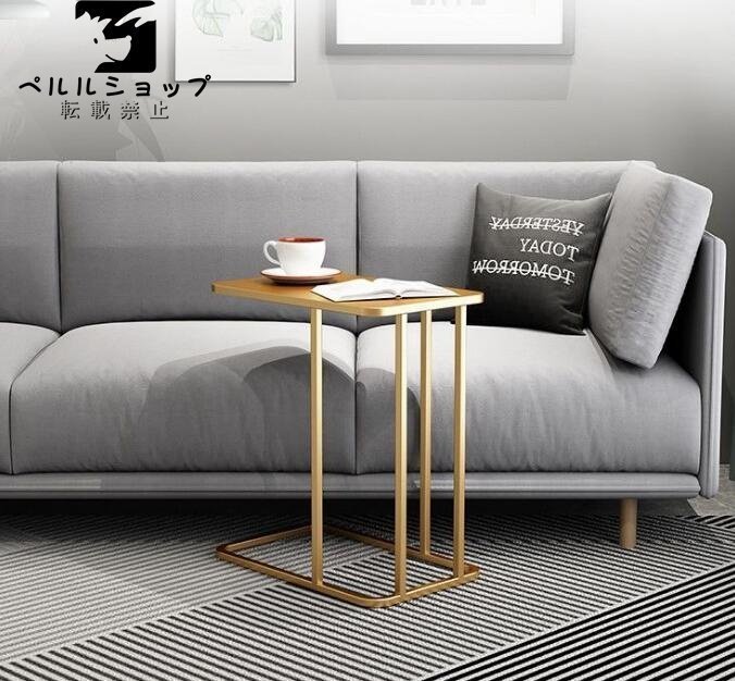 高品質 オリジナル高級サイドテーブル北欧風大理石別荘ナイトテーブルリビングコーヒーテーブル_画像4