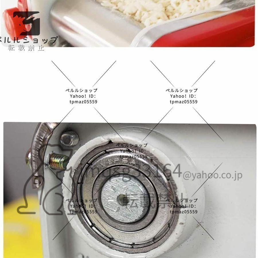 金属パスタメーカ 水洗える製麺機 シンプルな操作 耐久性のある健康的な素材 効率的 パスタ うどん ラーメン そば 餃子_画像6