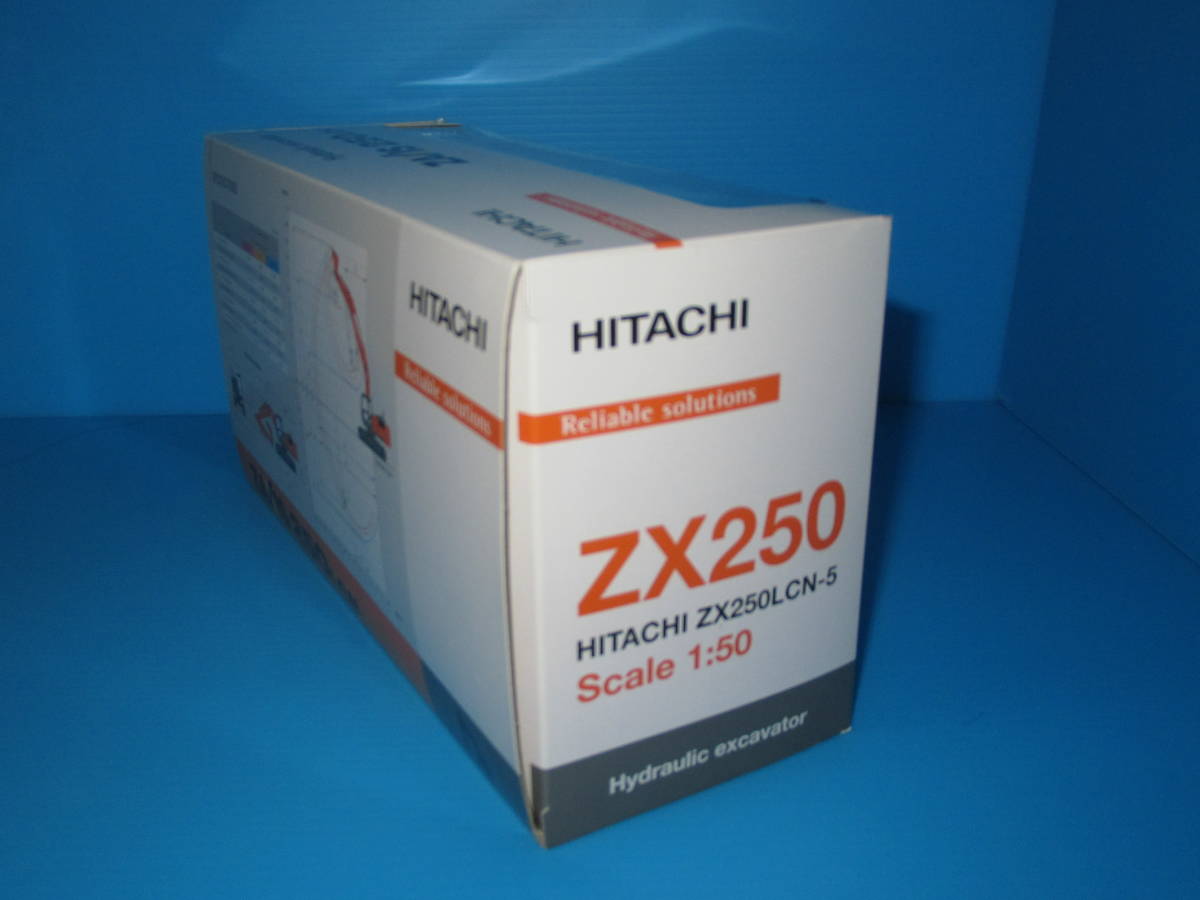 匿名送料無料★日立建機 HITACHI 建機ダイキャストモデル【 ZAXIS250LCN 】☆油圧ショベル 1/50スケール ミニチュア ★絶版 未開封 即決！ _画像8