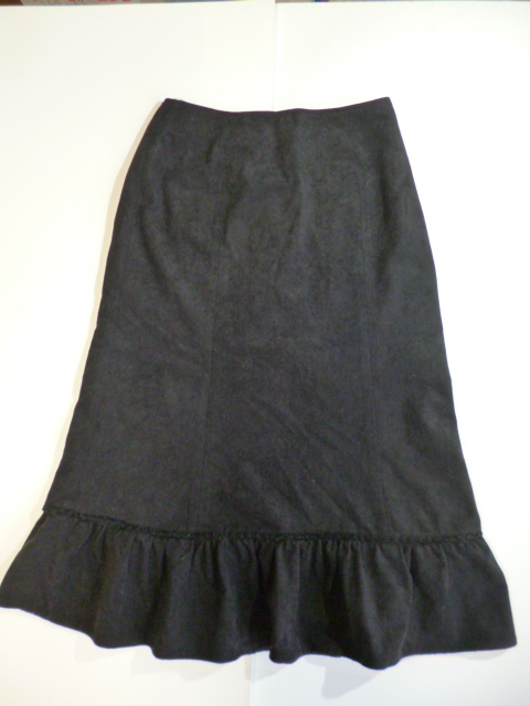 cantwo can two *sso frill long skirt black 