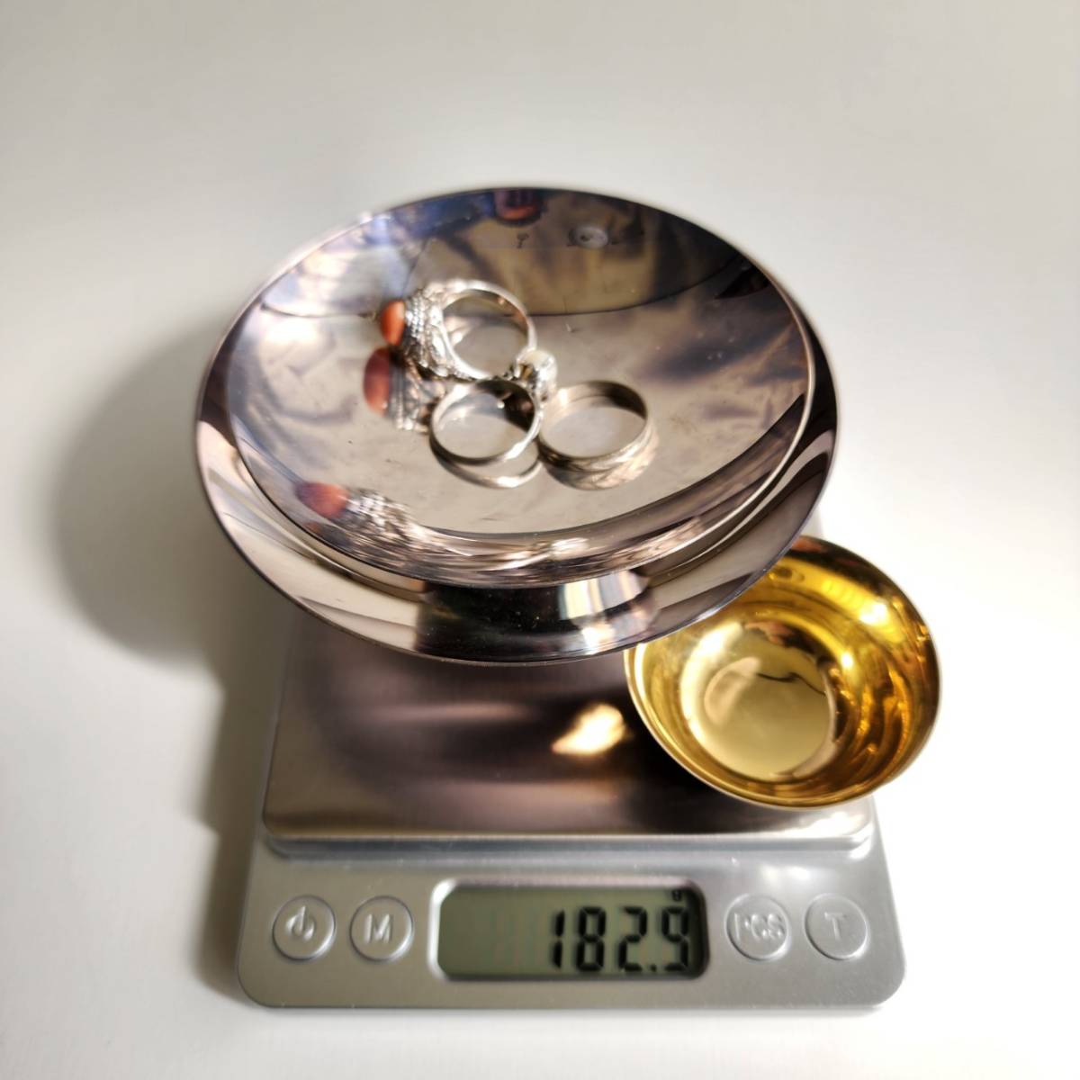 予約中!】 *來*銀盃&リング 合計7点 合計182.9g/純銀・地金
