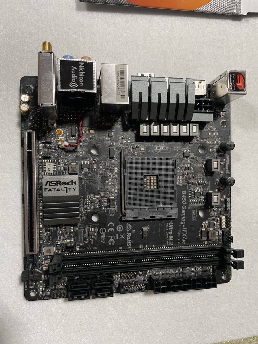 【ジャンク品】Ryzen 7 3700X + ASRock Fatal1ty B450 Gaming-ITX/ac_画像5