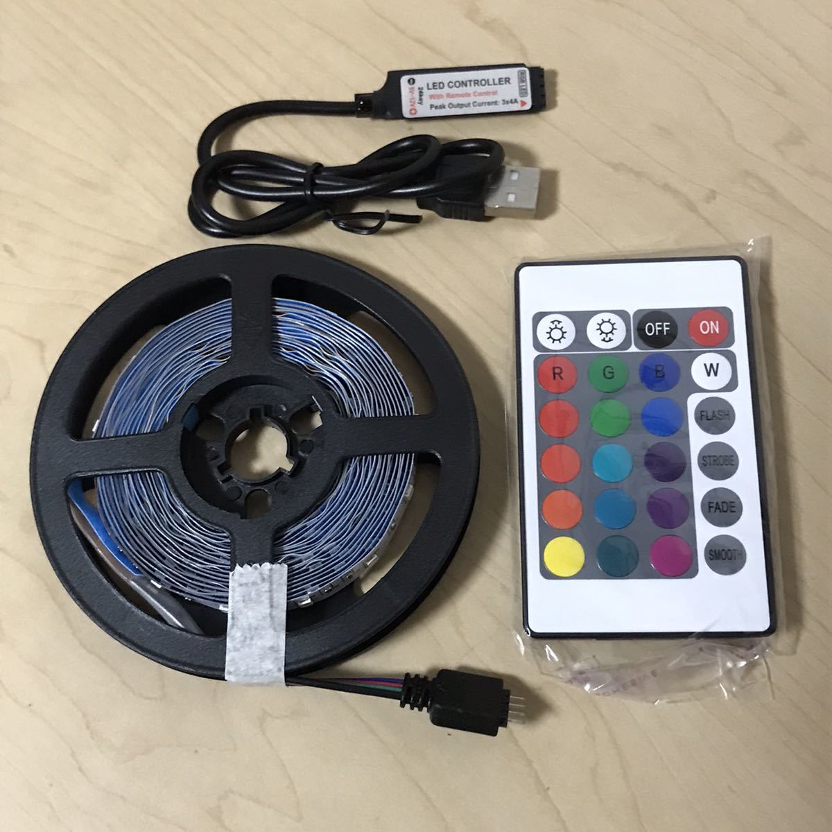 LEDテープライト RGB LEDテープ 4m LEDテープ 間接照明 リモコン_画像10