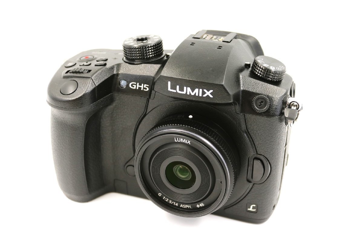 Panasonic LUMIX DC-GH5 ( RD-SPM049)+ G 14mm f/ 2.5 II ASPH ( H-H014A) レンズセット ミラーレス 一眼レフ カメラ