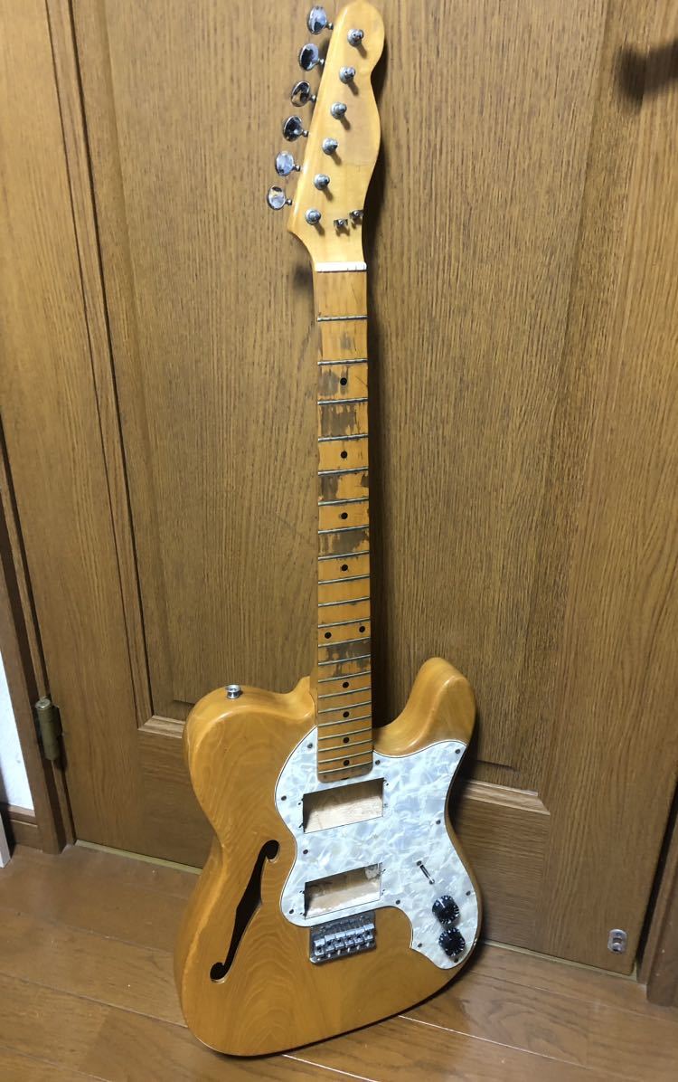 【1円スタート ジャンク】GRECO telecaster thinline グレコ テレキャスター シンライン マツモク ジャパンビンテージ アッシュ セン_画像1