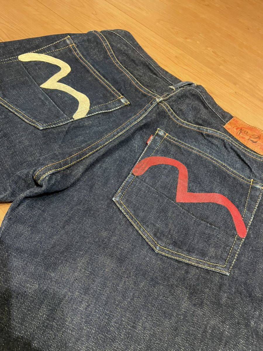 EVISU ジーンズ 2000 紅白カモメ W33 エヴィスブランド別