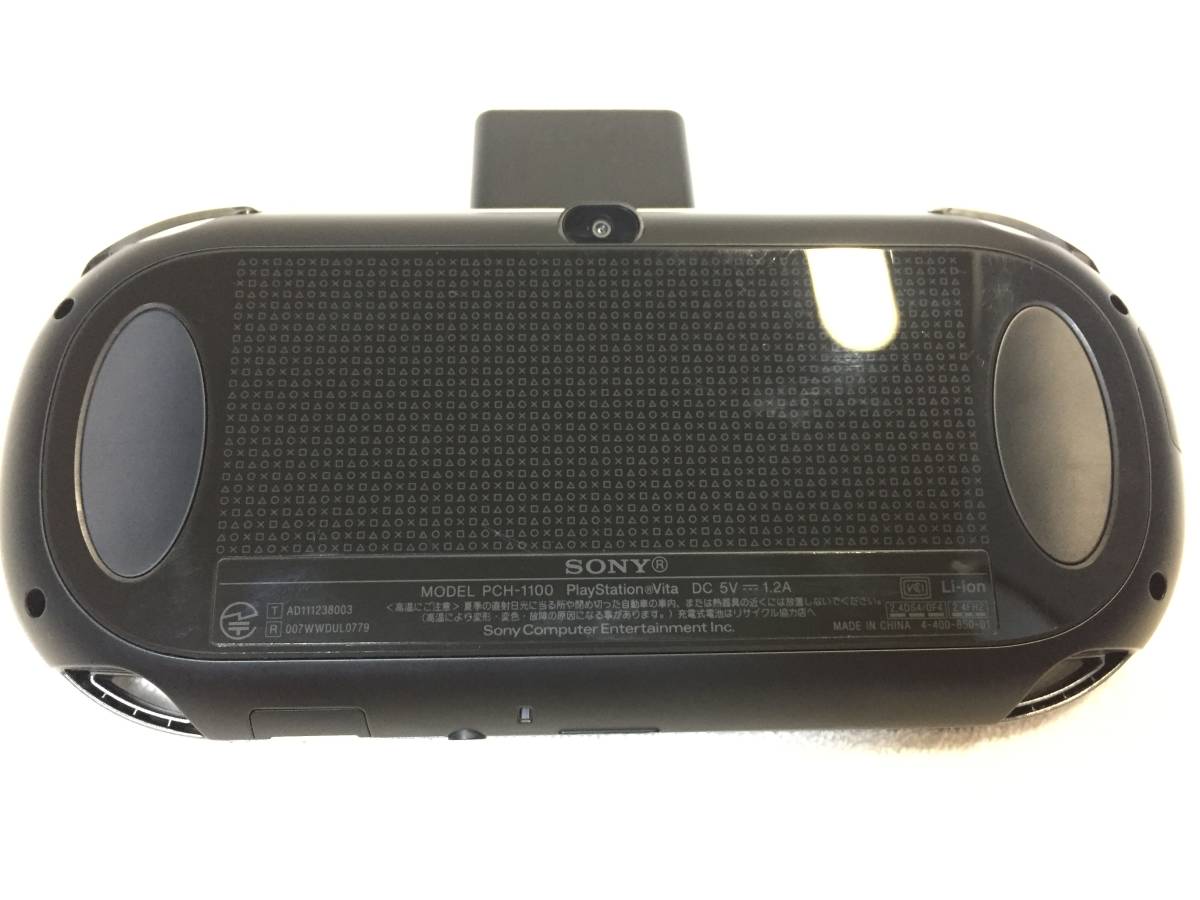 SONY ソニー PS Vita PCH-1100 3GWi-fiモデル 本体 クリスタルブラック Crystal Black 美品_画像3