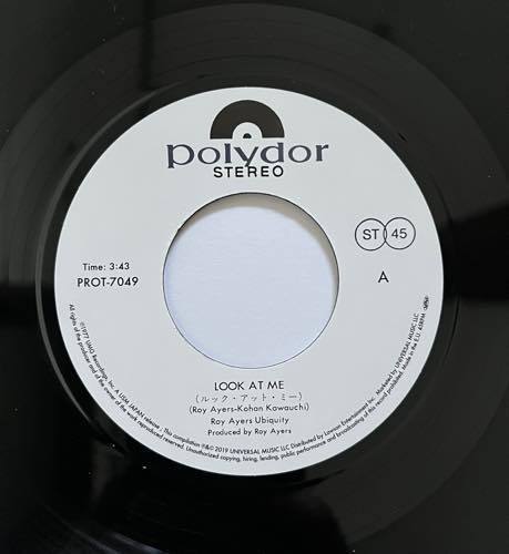 EP 日本盤 国内盤 レコード ROY AYERS UBIQUITY/LOOK AT ME・MYSTERY OF LOVE PROT-7049 ロイ エアーズ ユビキティ/ルック アット ミーMURO