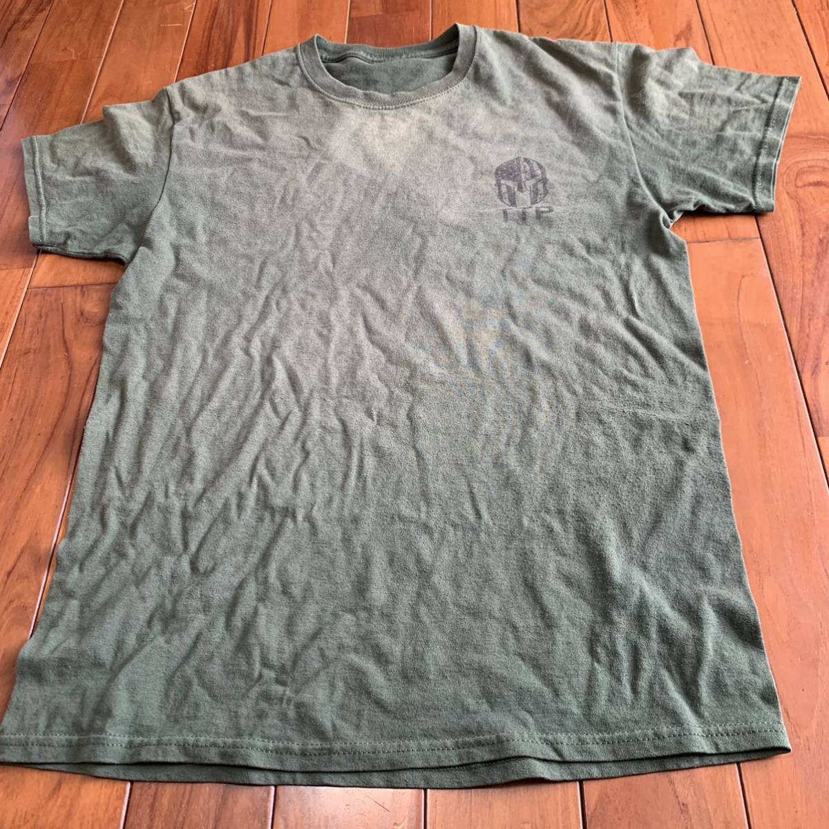 沖縄 米軍放出品 TTP Tシャツ トレーニング　ランニング　OD (管理番号CD232)_画像1