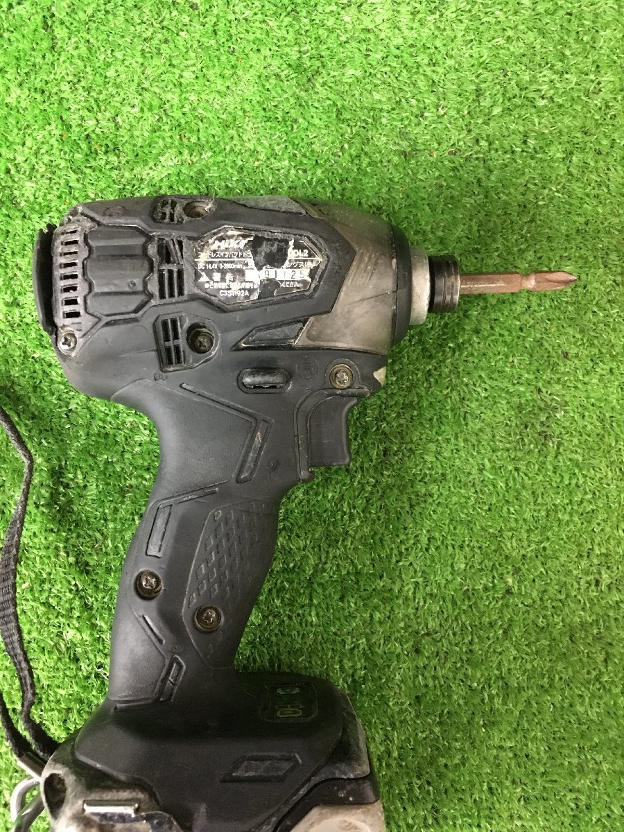 【中古品】HiKOKI(旧日立工機) 14.4vコードレスインパクトドライバ ストロングブラック(本体のみ) WH14DDL2(NN)(B)T3610　ITHSEZIIIUG8_画像5