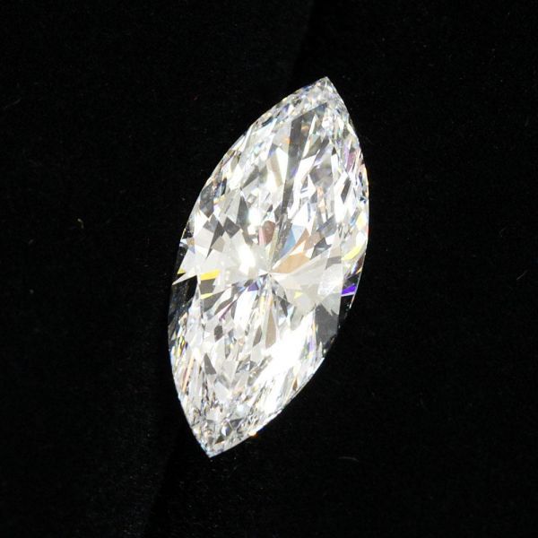 【 GIA 鑑定書付 】2.01ct Dカラー Flawless EX TYPE2A 天然 ダイヤモンド マーキースカット ルース_画像6