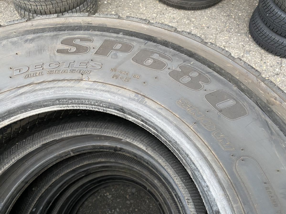 ハ2852　程度が良い　ダンロップ DUNLOP DECTES SP680　245/80R17.5 133/131J　4本価格　2019年製　送料無料_画像5